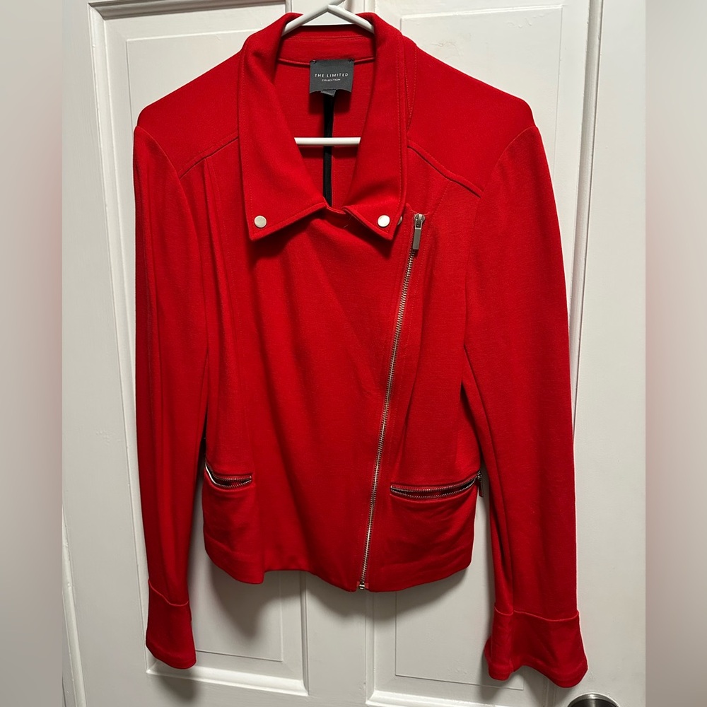 The Limited Women's Bold Red Moto Jacket
